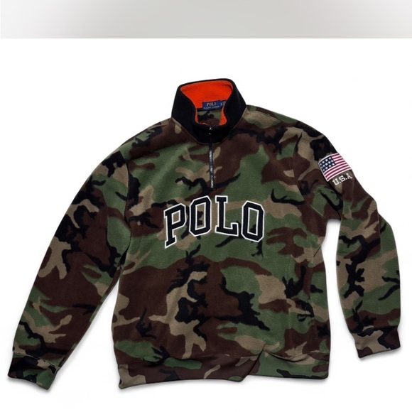 Polo Ralph Lauren Other - RALPH LAUREN POLO CAMOUFLAGE FLEECE PULLOVER XL MENS